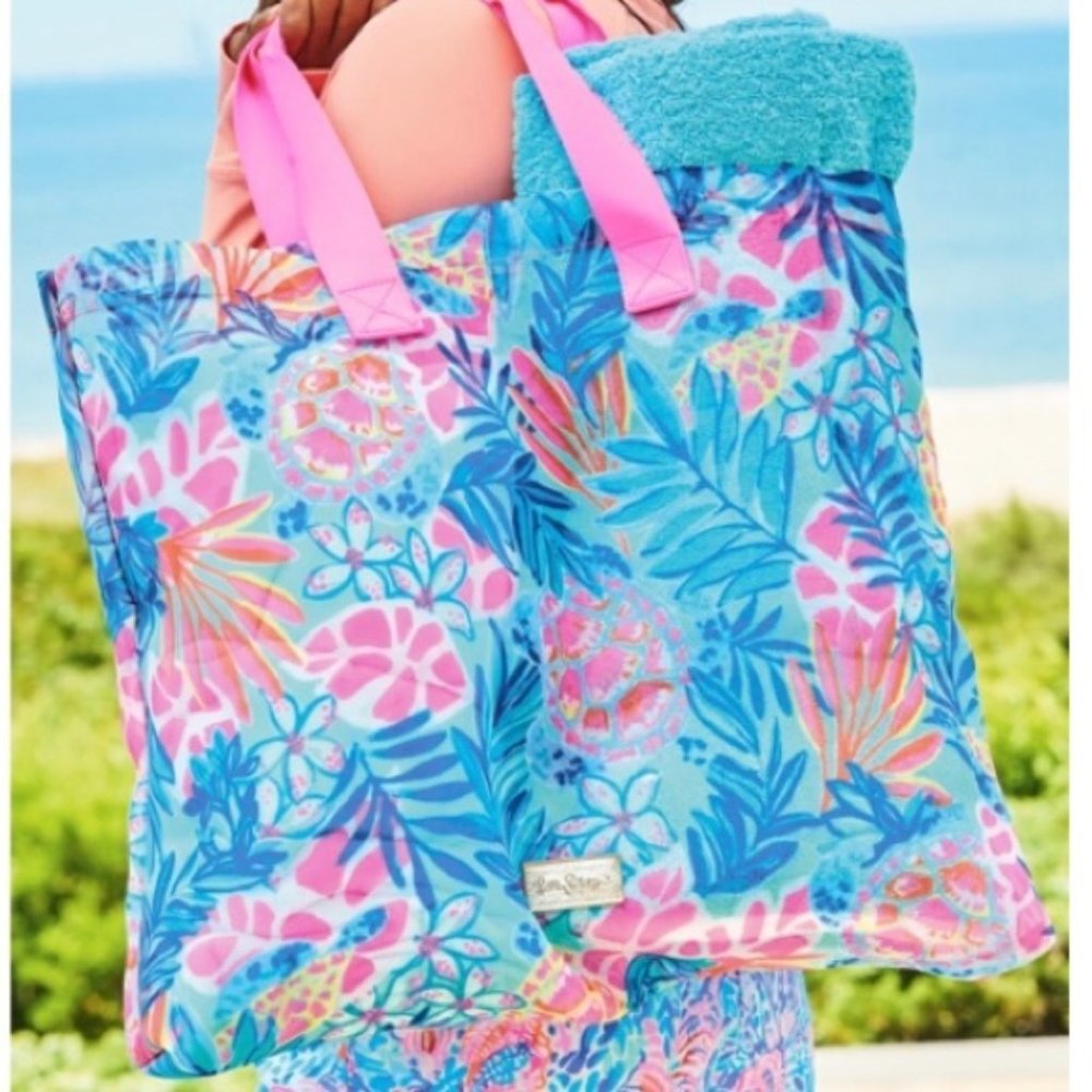 🌺Lilly Pulitzer Oversized Meshed Tote🌺 - Picture 1 of 4